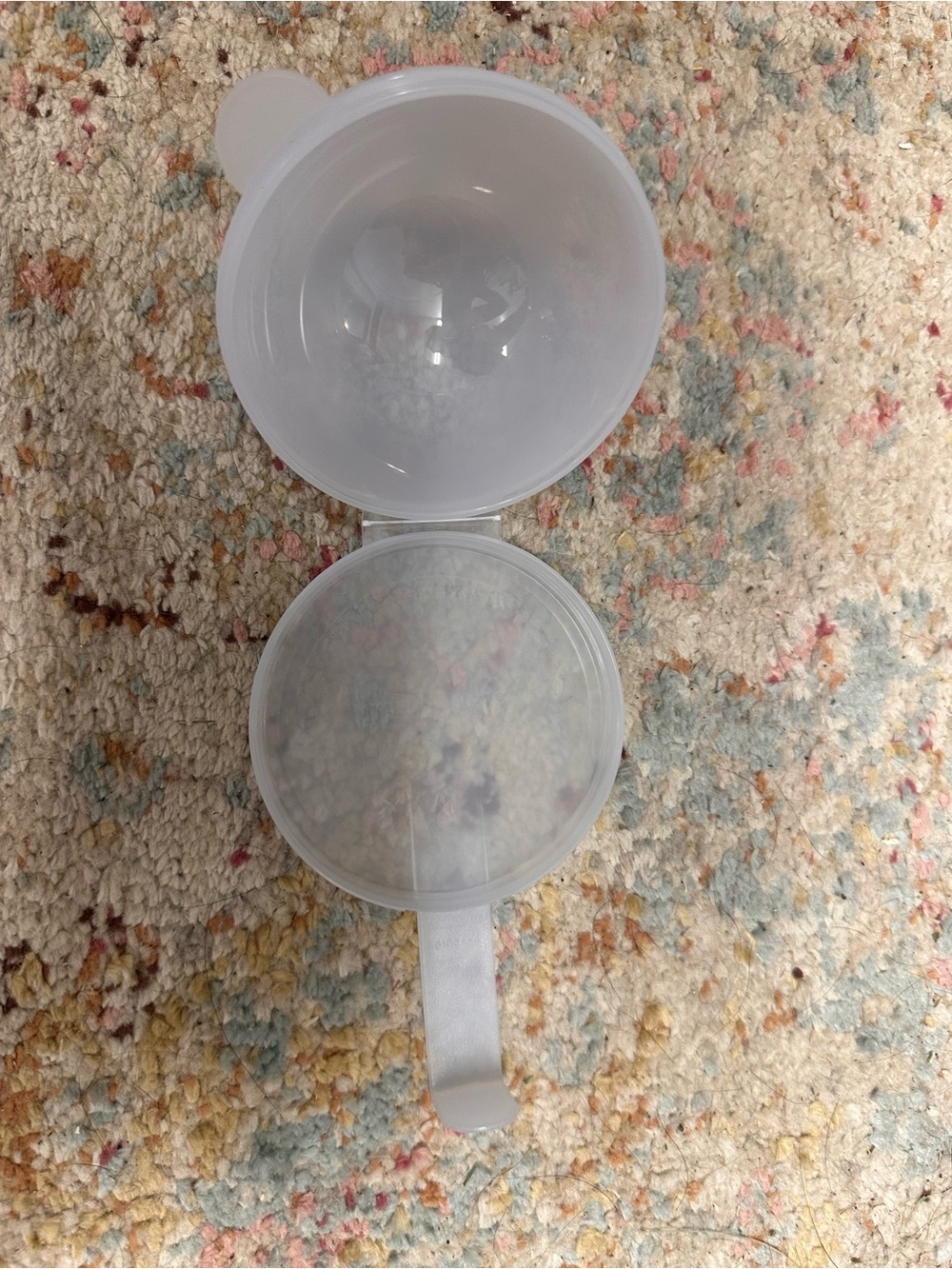 Tupperware White Semi-Transparent Measuring Cup Set